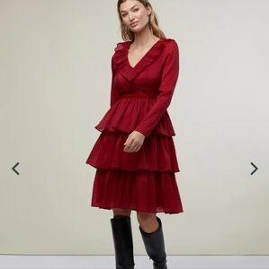 Ruffle Tiered Midi Dress